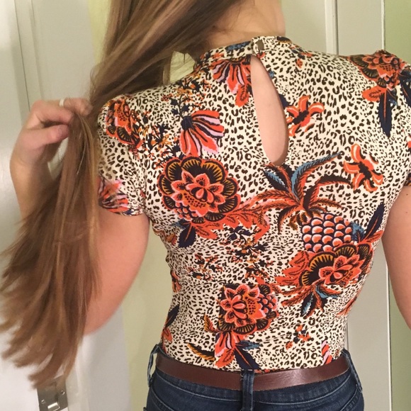 Capped Sleeve Free People Shirt - Picture 3 of 3